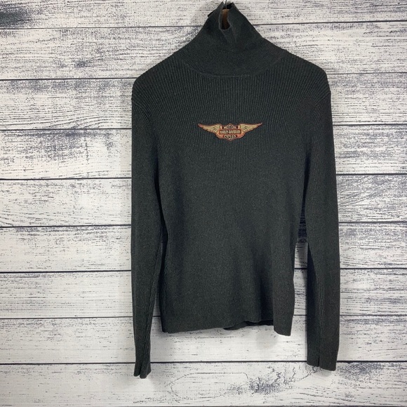 Harley-Davidson Sweaters - Harley Davidson Motorcycles Turtle Neck Sweater